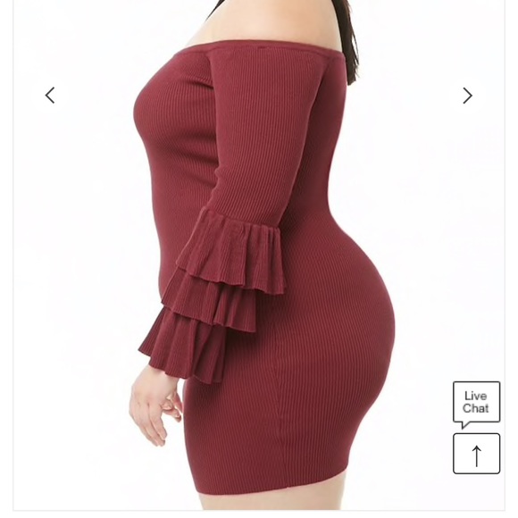 ❌PRICE FIRM❌ Off the Shoulder Ruffle Sleeve Dress - Picture 2 of 4